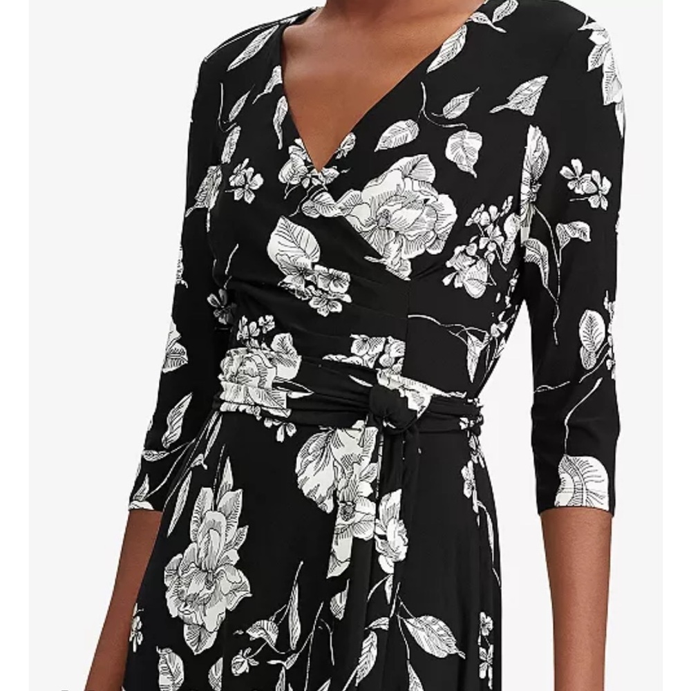 Lauren Ralph Lauren Floral Midi Surplice Dress – Limited Style, Wedding Ready 🌸